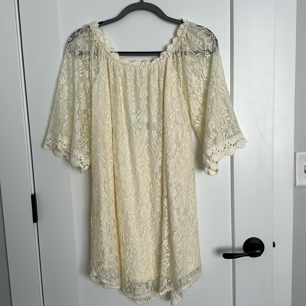 New with tags ivory Umgee lined dress